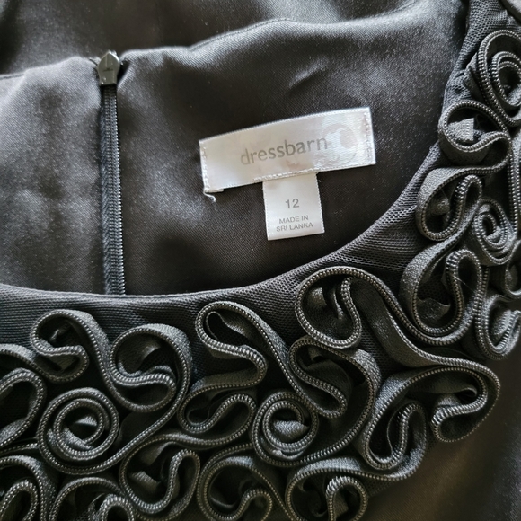 Dressbarn Black Sleeveless Dress Size 12 - Picture 2 of 7